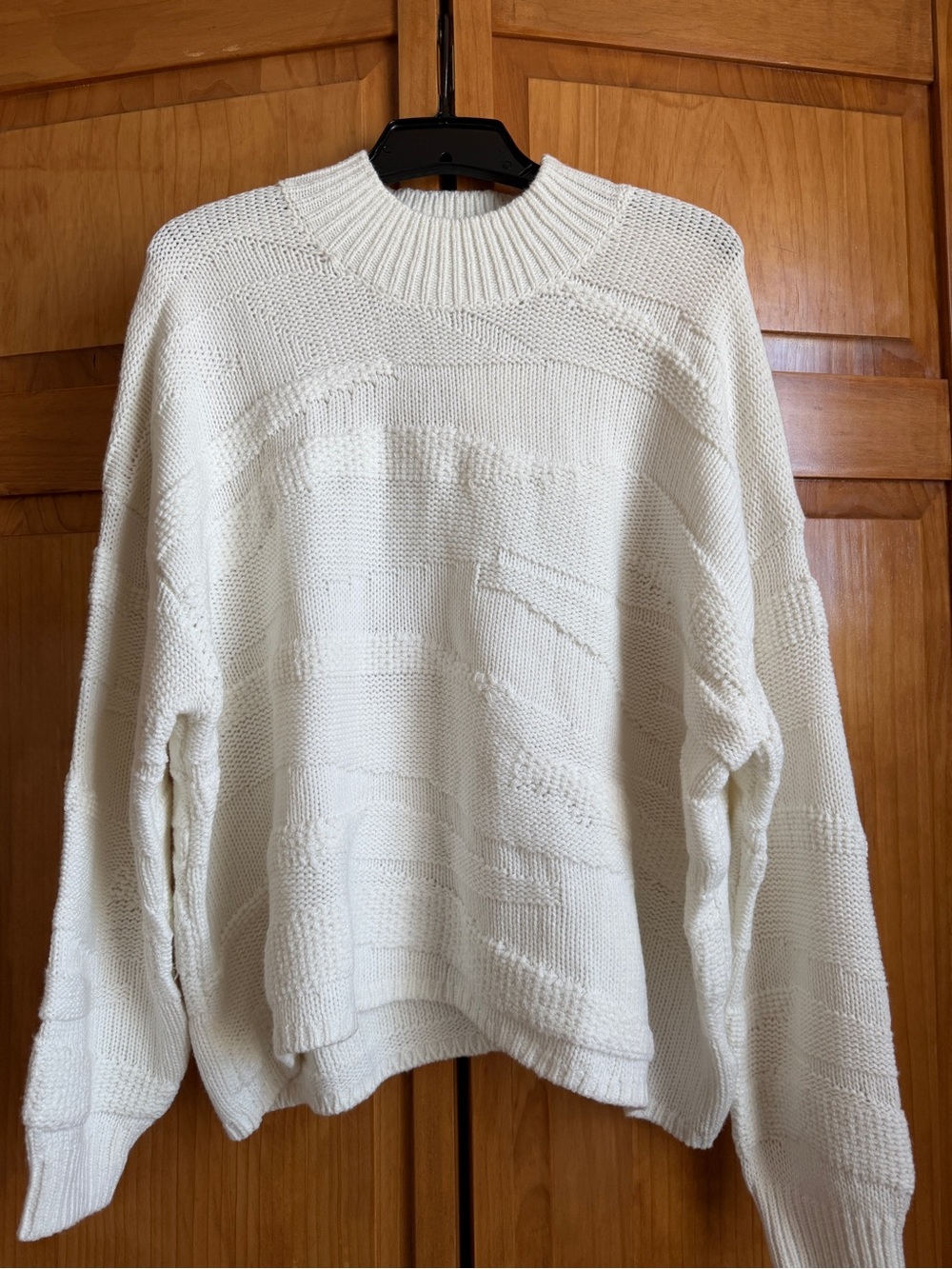 O'Neill Cream Knit Turtleneck Sweater NWT XL